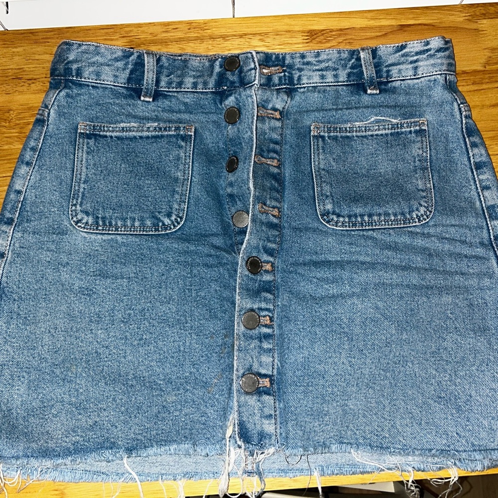 Zara Blue Denim Mini Skirt